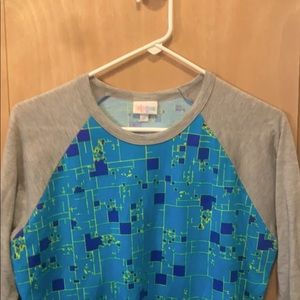 Sale 3/$15! Lularoe Randy with Blueprint Pattern